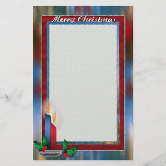 Papeterie Noël en verre tendu (Devant)