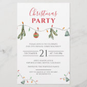 Papeterie Noël Fête d'affaires Invitation d'événement (Devant)