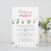 Papeterie Noël Fête Entreprise Événement Invitation (Debout devant)