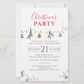 Papeterie Noël Fête Entreprise Événement Invitation (Devant)