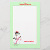 Papeterie Noël Holiday Snowman (Devant)