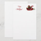 Papeterie Noël Holly et Pins (Devant / Derrière)