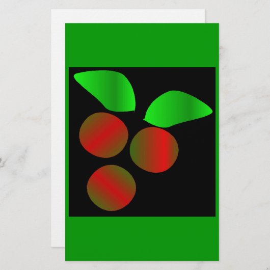 Papeterie Noël Holly I (Devant / Derrière)