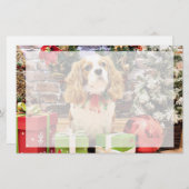 Papeterie Noël - Le roi Charles Spaniel Maverick (Devant / Derrière)