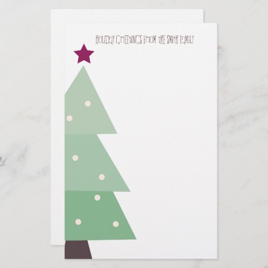 Papeterie Noël mignon et de pays (Devant / Derrière)