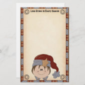 Papeterie Noël mignon fixe (Devant / Derrière)