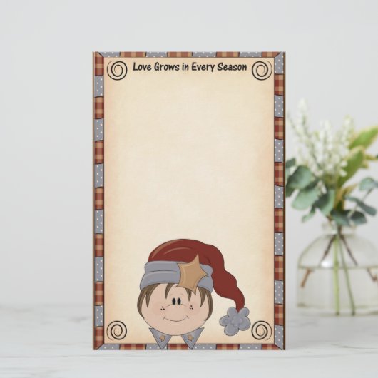 Papeterie Noël mignon fixe (Debout devant)