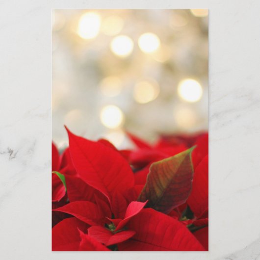 Papeterie Noël Poinsettia (Devant)