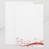 Papeterie Noël Red Snowy (Devant / Derrière)