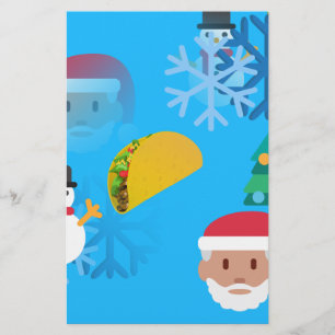 Papeterie noël taco emoji