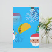 Papeterie noël taco emoji (Debout devant)