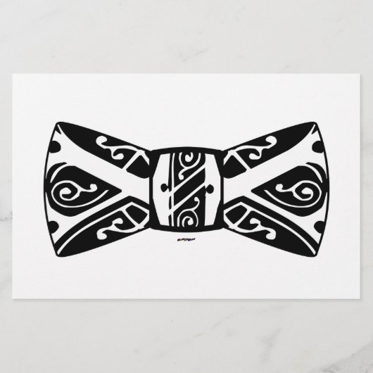Papeterie Nœud papillon noir et blanc (Devant)