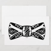 Papeterie Nœud papillon noir et blanc (Devant / Derrière)