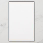 Papeterie Noir blanc moderne avec logo d'entreprise (Dos)