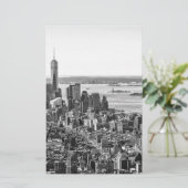 Papeterie Noir blanc New York City Skyline (Debout devant)