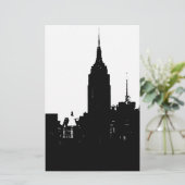 Papeterie Noir blanc New York Silhouette (Debout devant)
