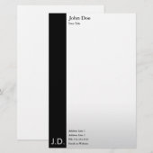 Papeterie noir/blanc professionnel (Devant / Derrière)