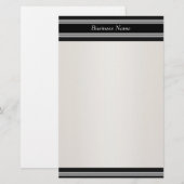 Papeterie Noir Crème Blanc (Devant / Derrière)