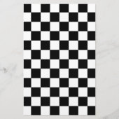 Papeterie Noir et blanc Checkered (Devant)