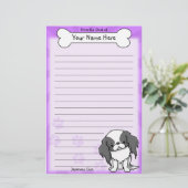 Papeterie noire et blanche de Kawaii de Japonais (Debout devant)