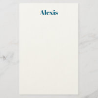 Nom Calligraphie Script Simple Blanc Bleu