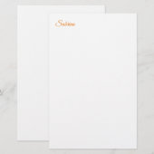 Papeterie Nom Classique Simple Élégant Professionnel (Devant / Derrière)