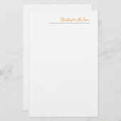 Papeterie Nom de calligraphie simple professionnel (Devant / Derrière)