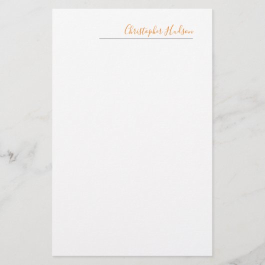 Papeterie Nom de calligraphie simple professionnel (Devant)