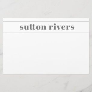 Papeterie Nom de la typographie moderne simple