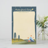 Papeterie Nom de l'enfant personnalisé Camp Stationery Water (Debout devant)