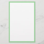 Papeterie Nom de monogramme initial personnalisé avec bordur (Dos)
