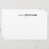 Papeterie Nom de type moderne (Devant / Derrière)