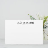 Papeterie Nom de type moderne (Debout devant)