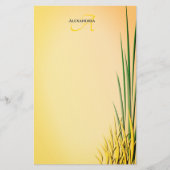 Papeterie Nom du monogramme personnalisé Poste frontalière e (Devant)