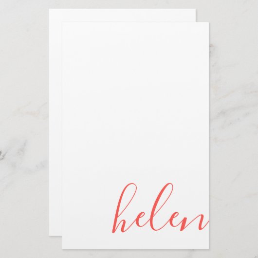 Papeterie Nom du script (Devant / Derrière)