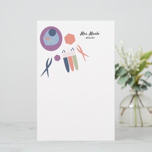 Papeterie Nom du script de cellule de la classe Biologie (Debout devant)