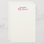 Papeterie Nom minimaliste moderne élégant professionnel (Devant / Derrière)