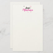 Papeterie Nom minimaliste moderne et élégant professionnel (Devant / Derrière)