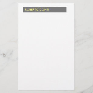 Papeterie Nom minimaliste moderne unique