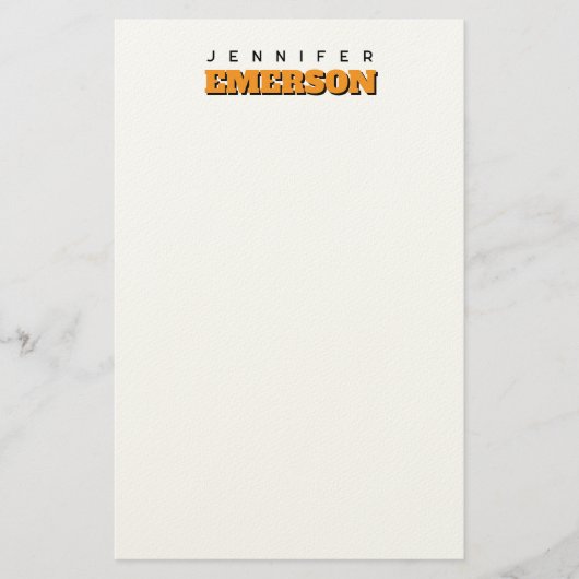 Papeterie Nom moderne minimaliste professionnel simple (Devant)