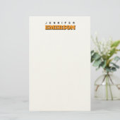 Papeterie Nom moderne minimaliste professionnel simple (Debout devant)