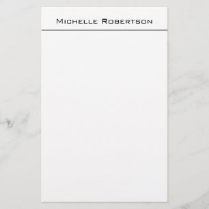 Papeterie Nom Moderne Simple Minimaliste Professionnel