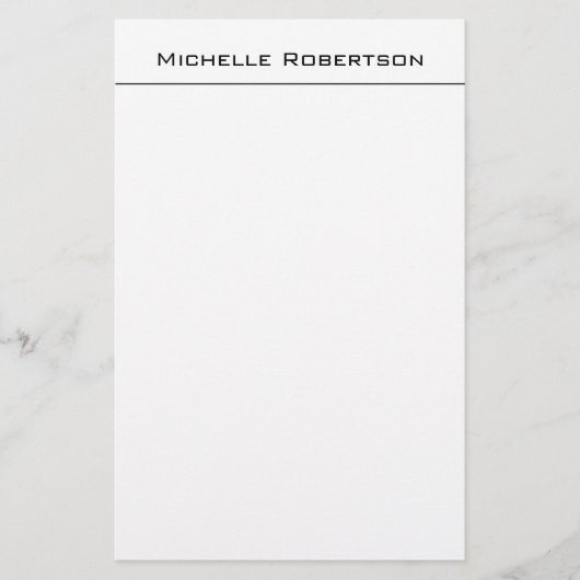 Papeterie Nom Moderne Simple Minimaliste Professionnel (Devant)