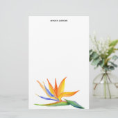 Papeterie Nom tropical jaune de coutume de fleur du (Debout devant)