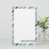 Papeterie nommée faite sur commande de rayure (Debout devant)