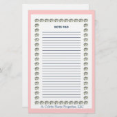 Papeterie Nota Pad- Design 7 (Devant / Derrière)