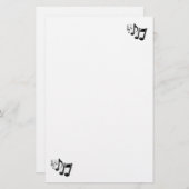 Papeterie Note de musique stationnaire (Devant / Derrière)