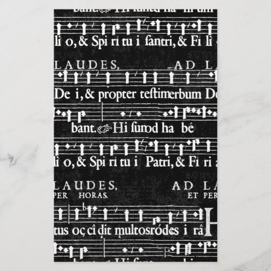 Papeterie note musicale grunge (Devant)