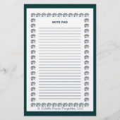 Papeterie Note Pad- Conception 9 (Devant)