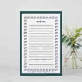 Papeterie Note Pad- Conception 9 (Debout devant)